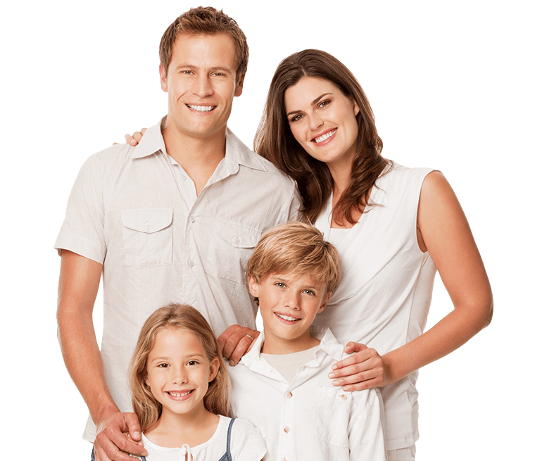 Young family with healthy smiles