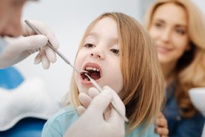  mother and child at dentist