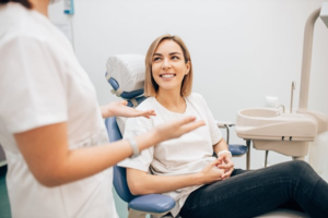a patient attending their oral cancer screening